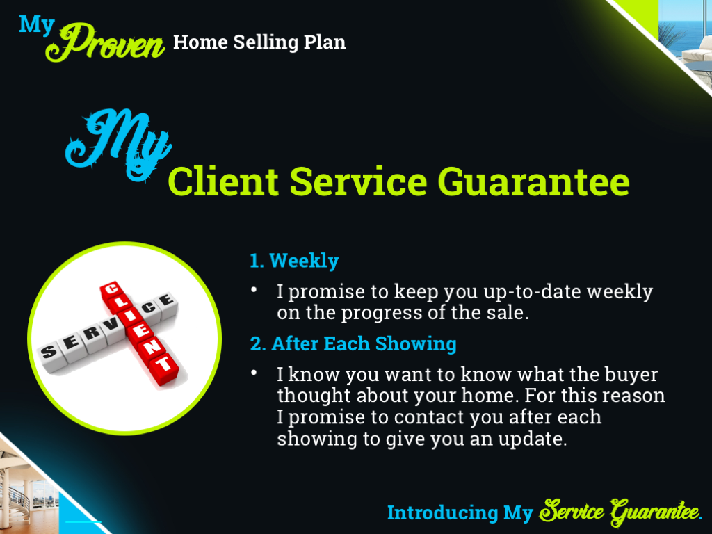 Client Service Slide of Black Presentation